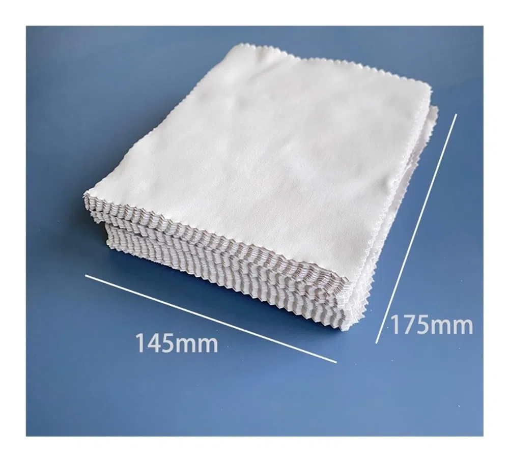 100pcs 145 * 170mm Imballaggio Individuale Grigio Microfibra Occhiali Panno di Pulizia Per Lenti Telefono Schermo Salviette di Pulizia
