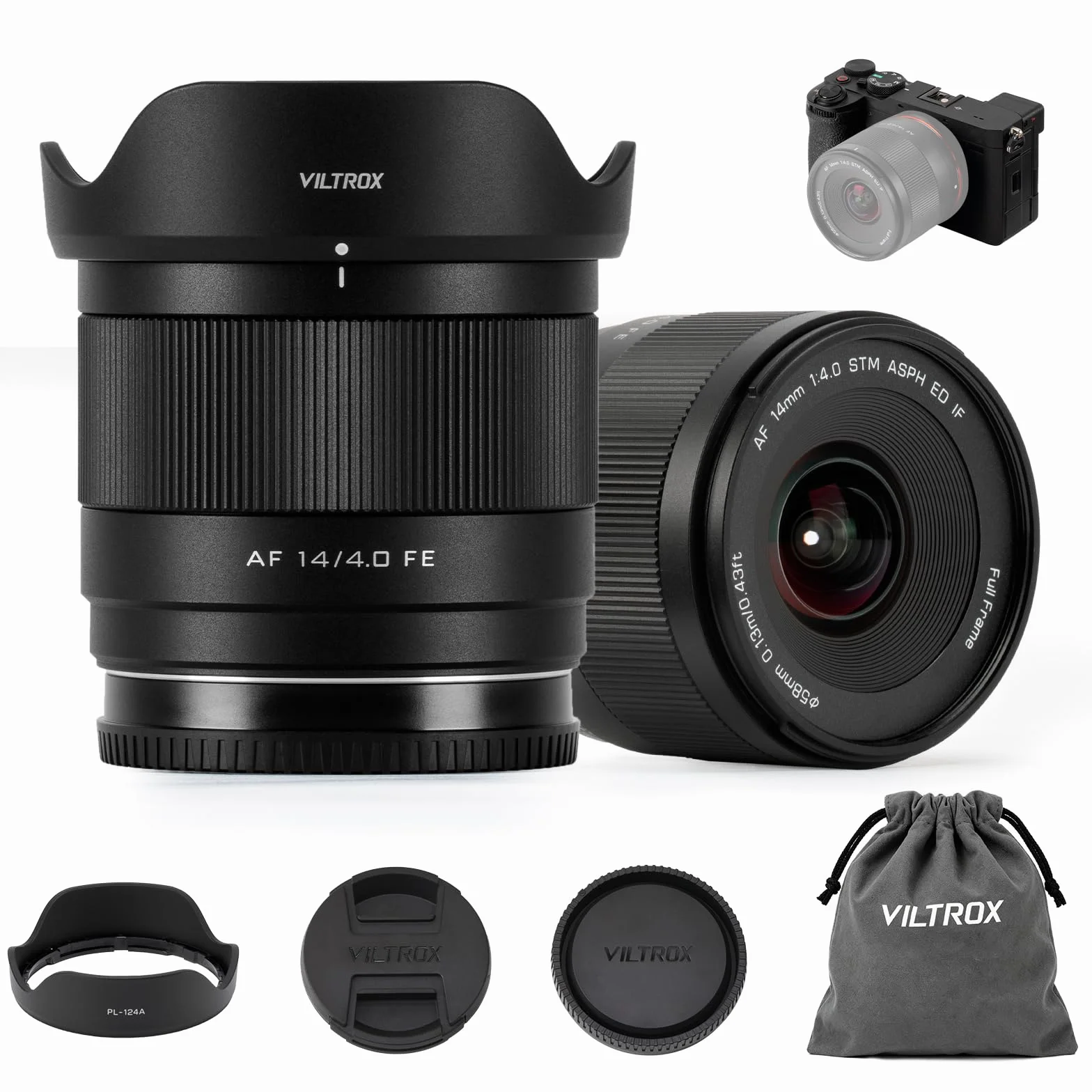 VILTROX 14mm F4.0 Air FE Mount Obiettivo Fotografico Lens per Sony E mount Camera Lenses Campo Wide Angle Full-Frame Obiettivo Autofocus per Sony A7 A9 A1 FX3 A7RV ZVE1 A7CII A6600 A6500 ZV-E10II FX30
