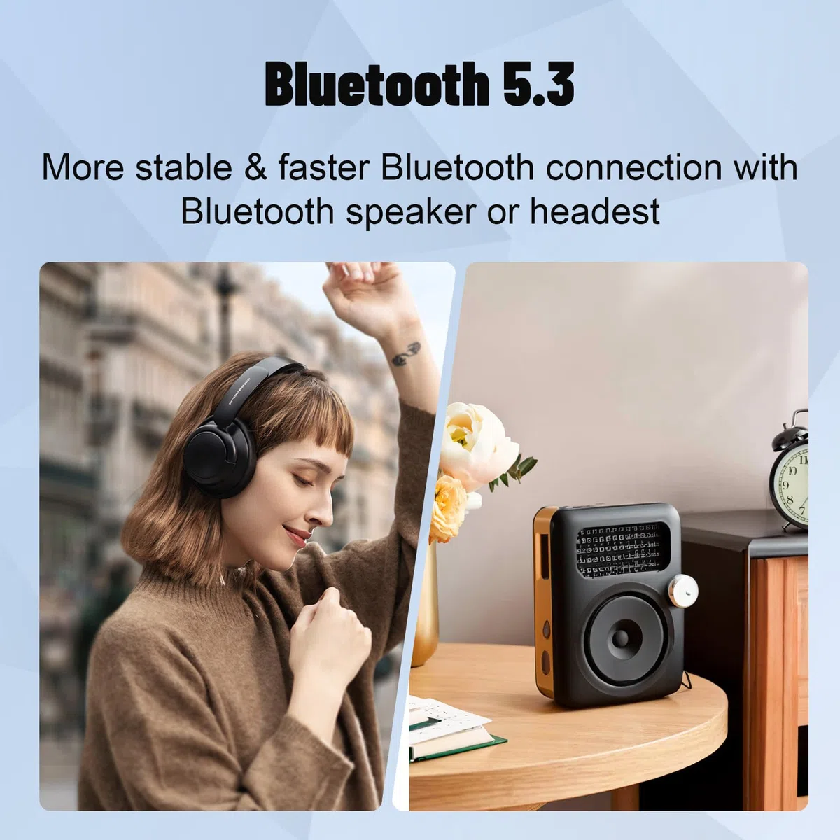 128GB Lettore MP3 con Bluetooth 5.3, AiMoonsa Lettore Musicale con Altoparlante HD Integrato, radio FM, Registratore Vocale, Suono HiFi, Funzione E-book, Auricolari Inclusi