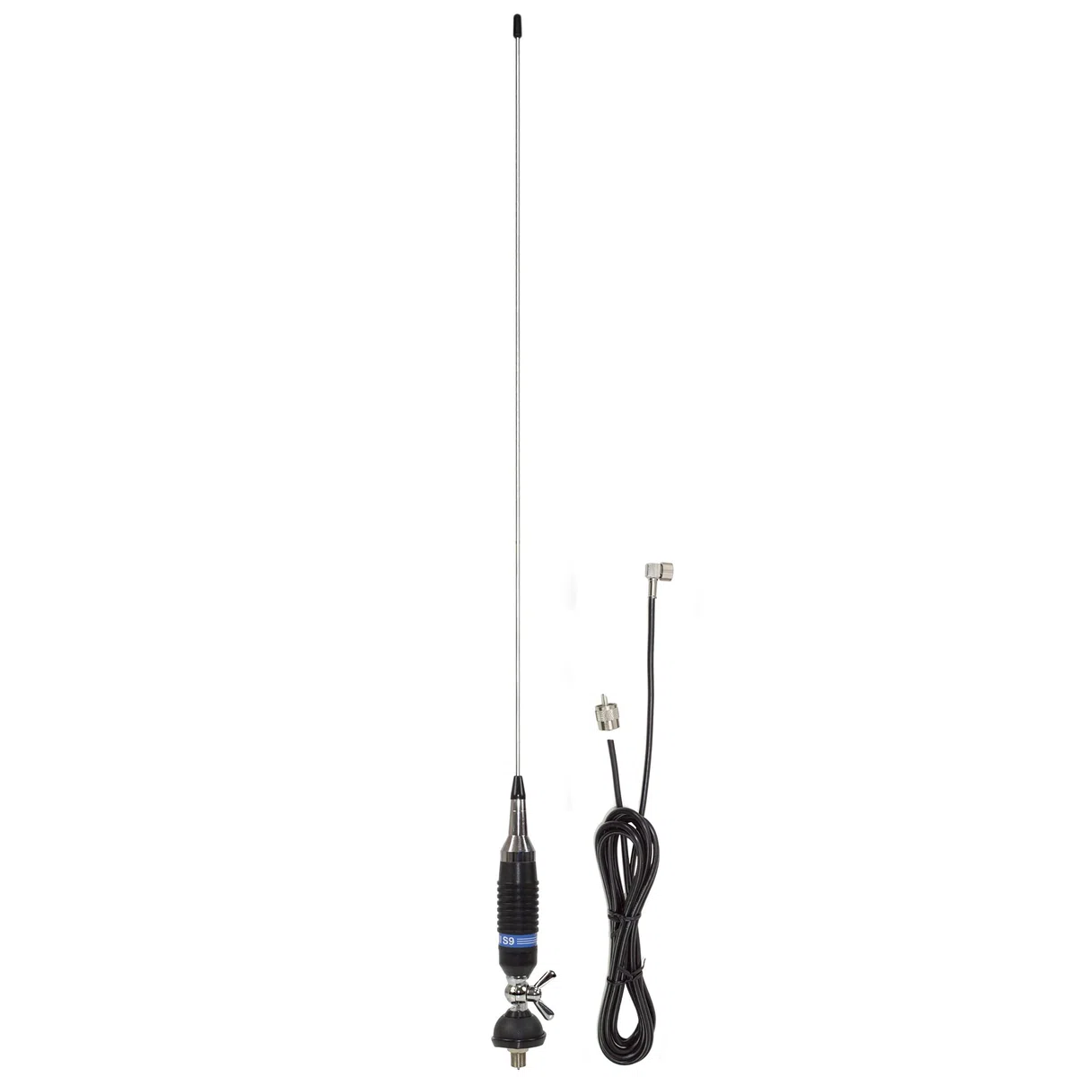Antenna CB PNI S9 con farfalla lunghezza 120 cm con cavo RG58 4m