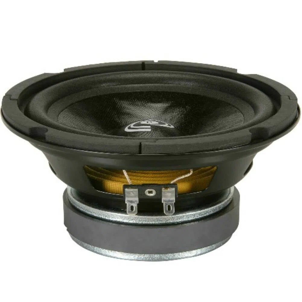 KIT SET PER PYLE PDMW6 1 midwoofer altoparlante da 16,5 cm 165 mm 6,5", da 125 watt rms e 250 watt max, impedenza 8 ohm, per casa party, 1 pezzo + faston di montaggio