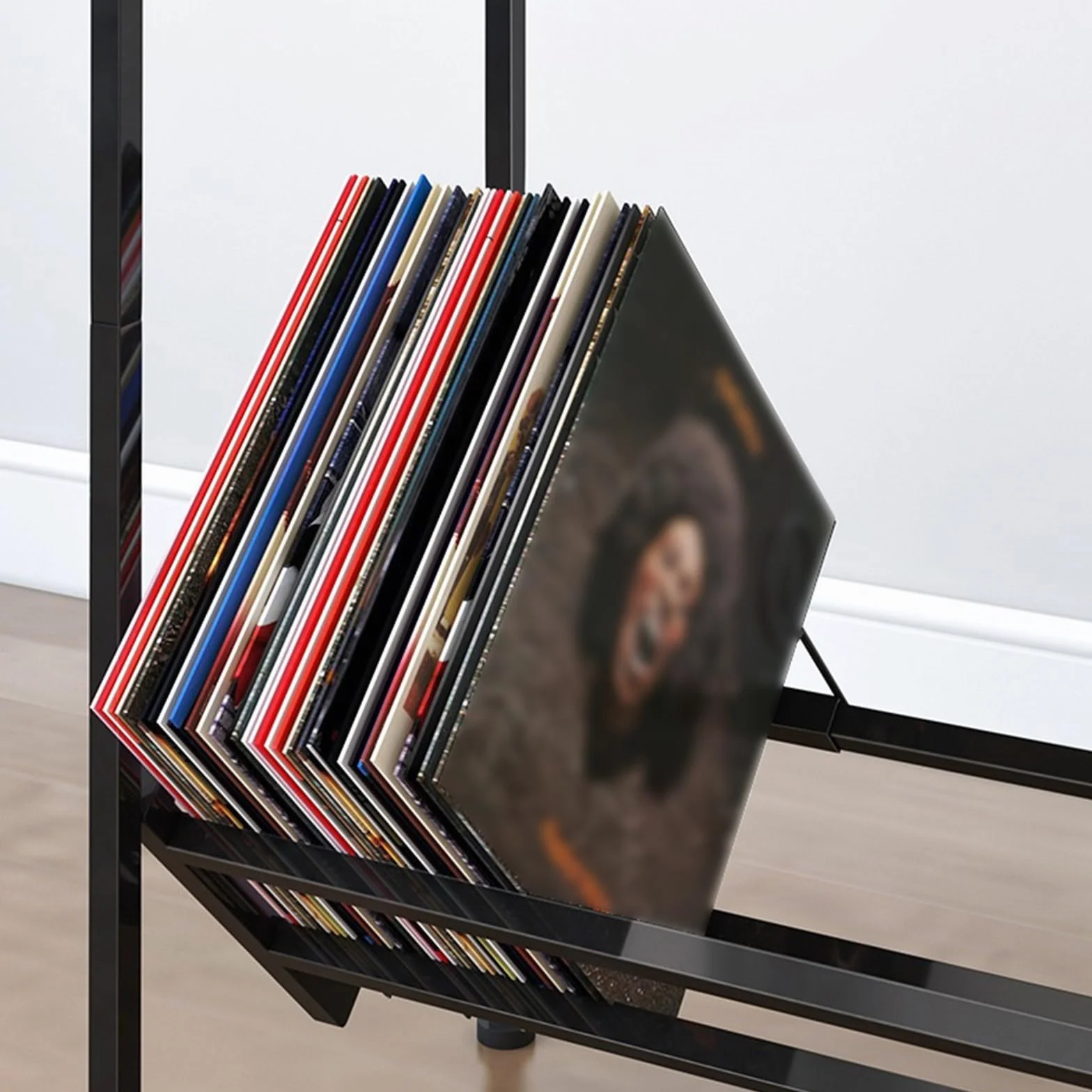 Ufficio Porta CD, tavolino creativo, disco in vinile Scaffale porta dischi | Scaffale di stoccaggio