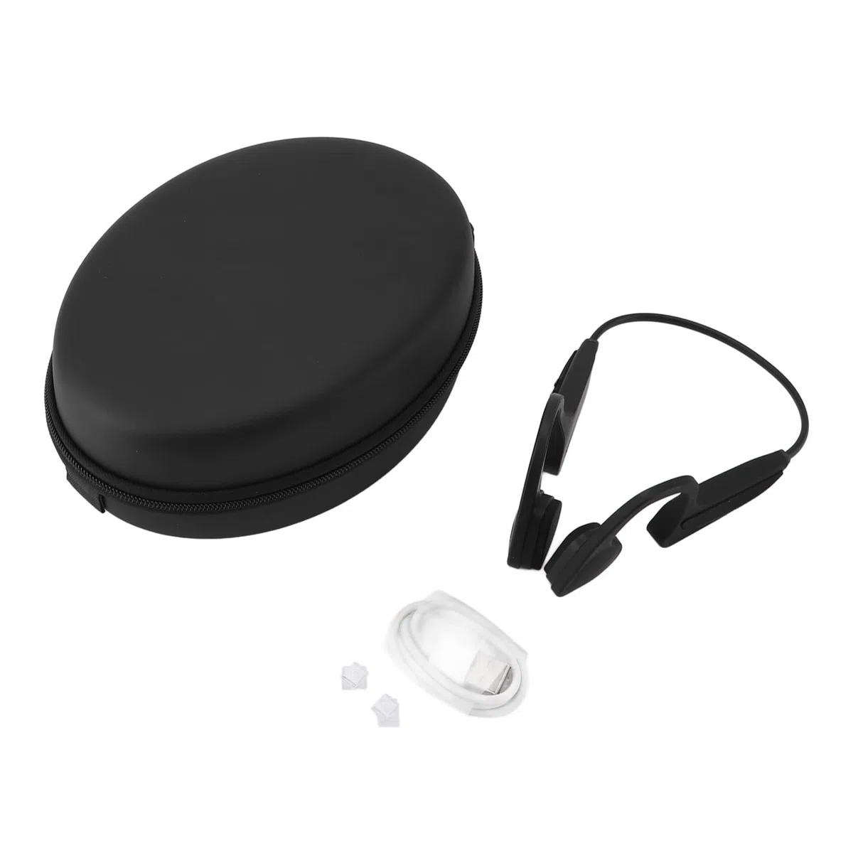 Luqeeg Cuffie da Nuoto IP68 Impermeabili a Conduzione Ossea, Auricolari Wireless Bluetooth a Orecchio Aperto per Allenamenti di Nuoto, Allenamenti in Palestra, Sessioni di Corsa e Allenamento