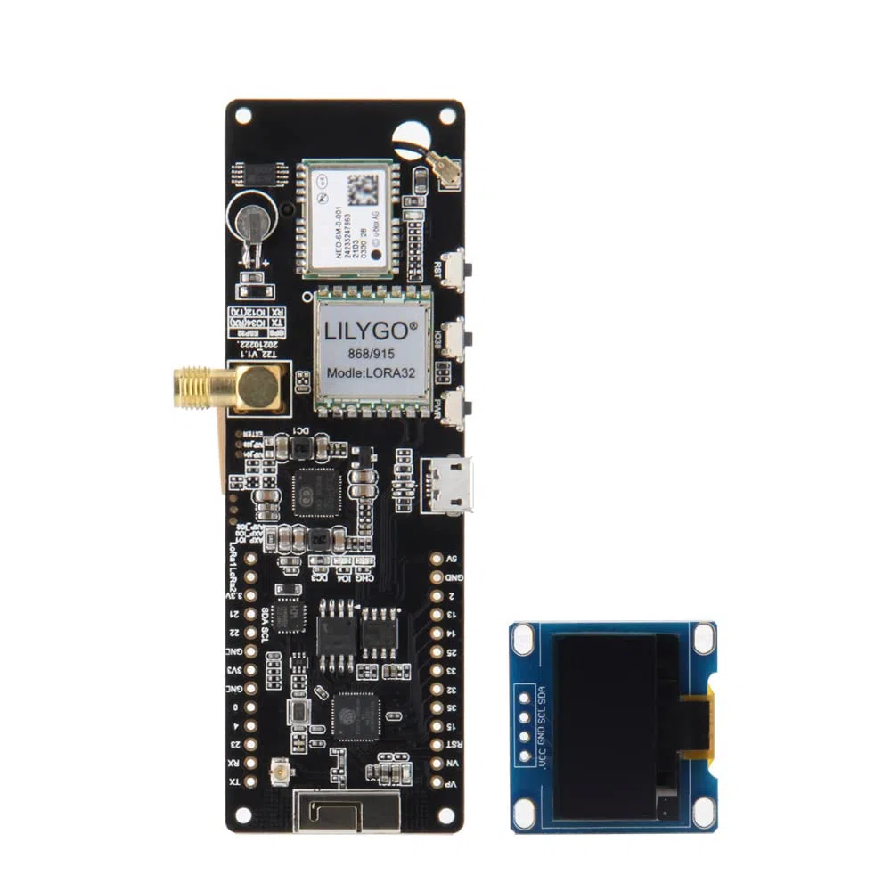LILYGO T-Beam V1.2 Meshtastic ESP32 LoRa WiFi BLE GPS TTGO Scheda di Sviluppo No Saldato Versione Schermo OLED (433Mhz)
