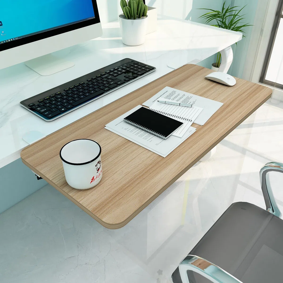 Estensore ergonomico da scrivania per comfort da scrivania, supporto per casa, ufficio, ideale per papà, migliora l'efficienza dello spazio di lavoro e il relax