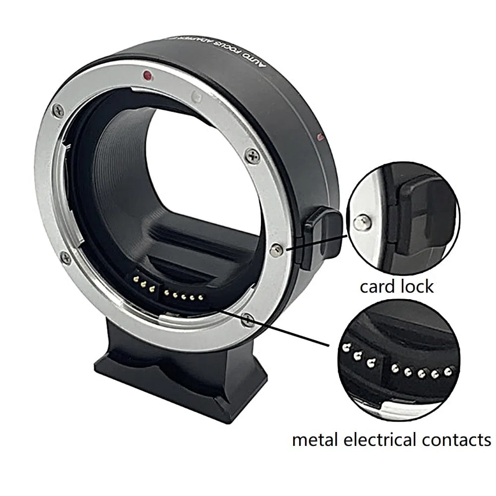 EF-EOS R Adattatore di montaggio per obiettivo, tubo di estensione elettronico per messa a fuoco automatica, obiettivo Canon EF/EF-S a Canon EOS R RP RF-Mount Full Frame adattatore