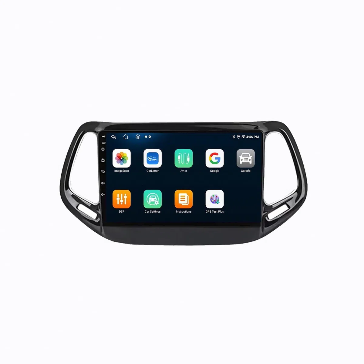 Radio Macchina Touch Screen per Jeep Compass 2 MP 2016-2019 Wireless Carplay Android Auto Stereo Auto Bluetooth Ips con Pantalla Táctil con Gps, 4 Nucleo 1G+32G