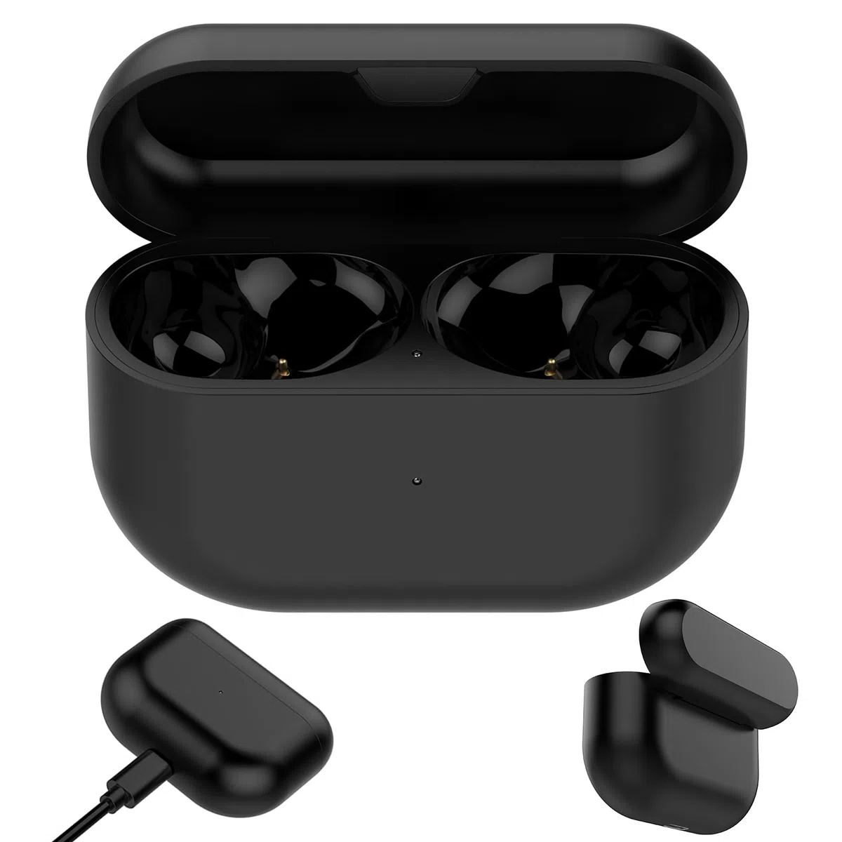 Custodia di ricarica per Jabra Elite 8 Active/Elite 8, scatola di ricarica con cavo di ricarica di tipo C per auricolari Jabra Elite 8 Active/Elite 8