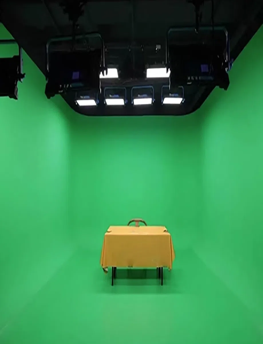 Sfondo Chroma Key professionale per la rimozione dello sfondo senza interruzioni nella produzione video e live streaming