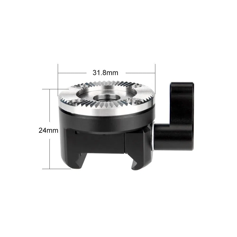 NICEYRIG NATO Rail morsetto a rosetta adattatore di montaggio per EVF Mount Quick Lock and release rosone Handle