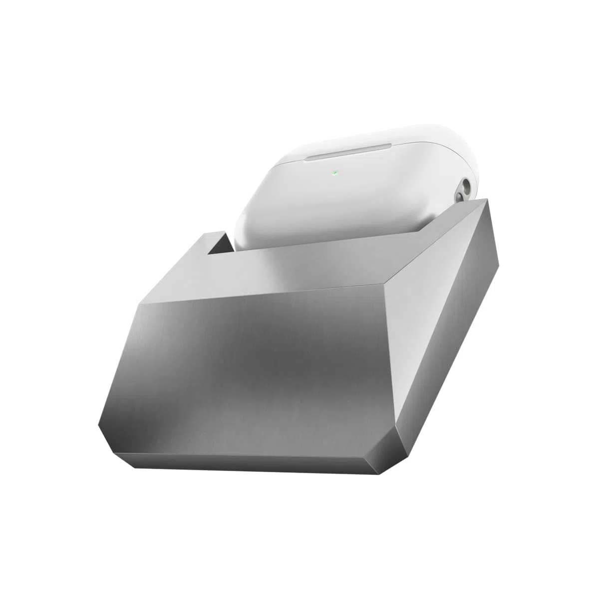 PodChamber Tesla esclusivo Supporto di ricerca per Auricolari abilitati Qi (Compatibile con Qi / Earbuds / Soundcore P40i / NOTHING Ear / Cybertruck / Stainless / Model3 / ModelY / Tesla)