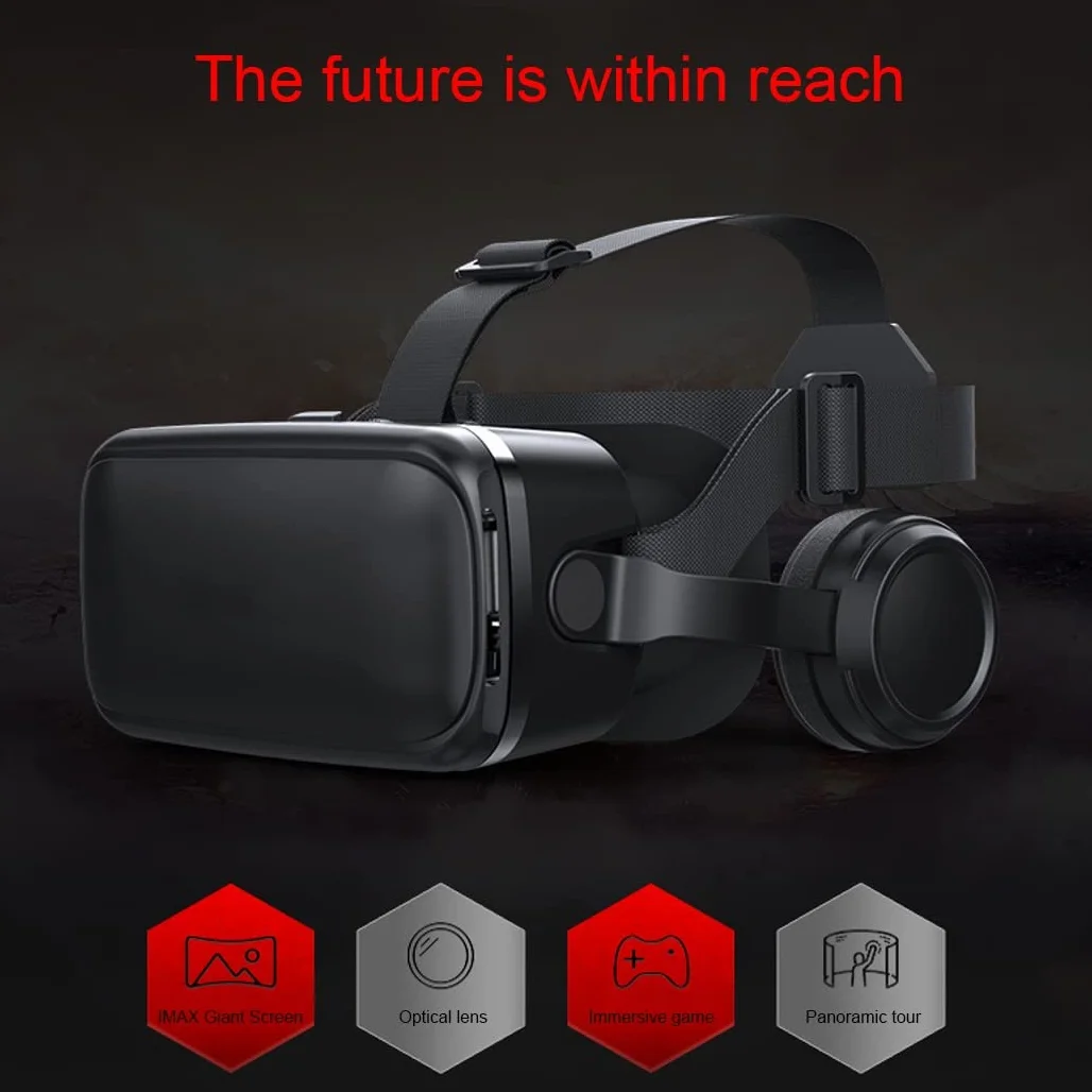 Occhiali VR, Visore Realtà Virtuale, Cuffie 3D VR Compatibile con Tutti Gli, Lente Regolabile per Film e Giochi 3D, per iPhone 13 Pro Max/13 Pro/13/12/11, per Samsung Galaxy S21, Huawei, Xiaomi