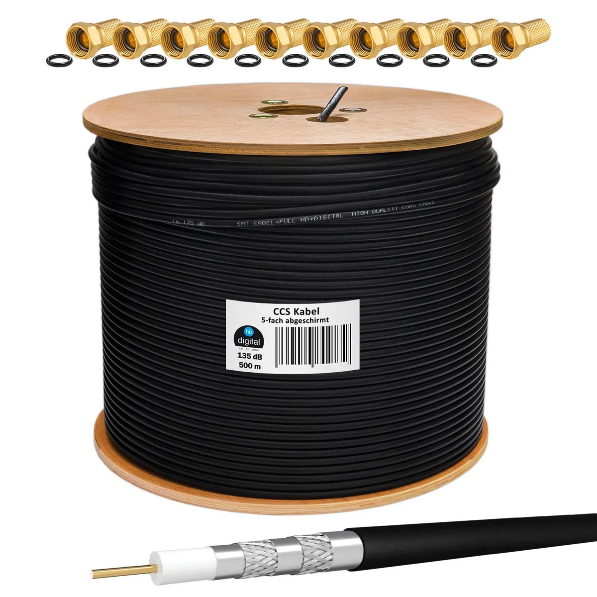 HB-Digital Cavo SAT 135 CCS