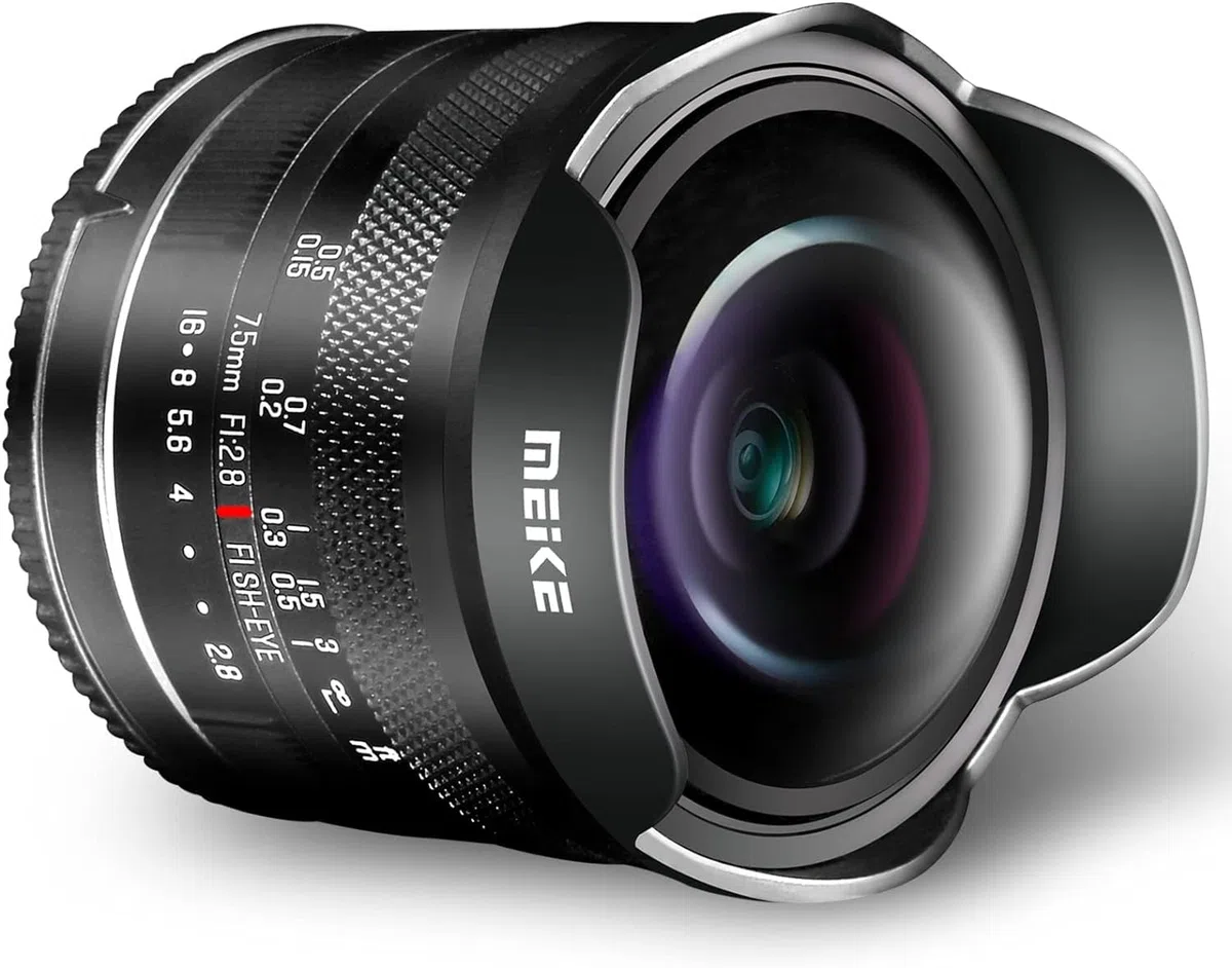 MK 7,5 mm F/2.8 Obiettivo fisheye circolare ultra grandangolare con messa a fuoco manuale, compatibile con fotocamere mirrorless Canon EFM
