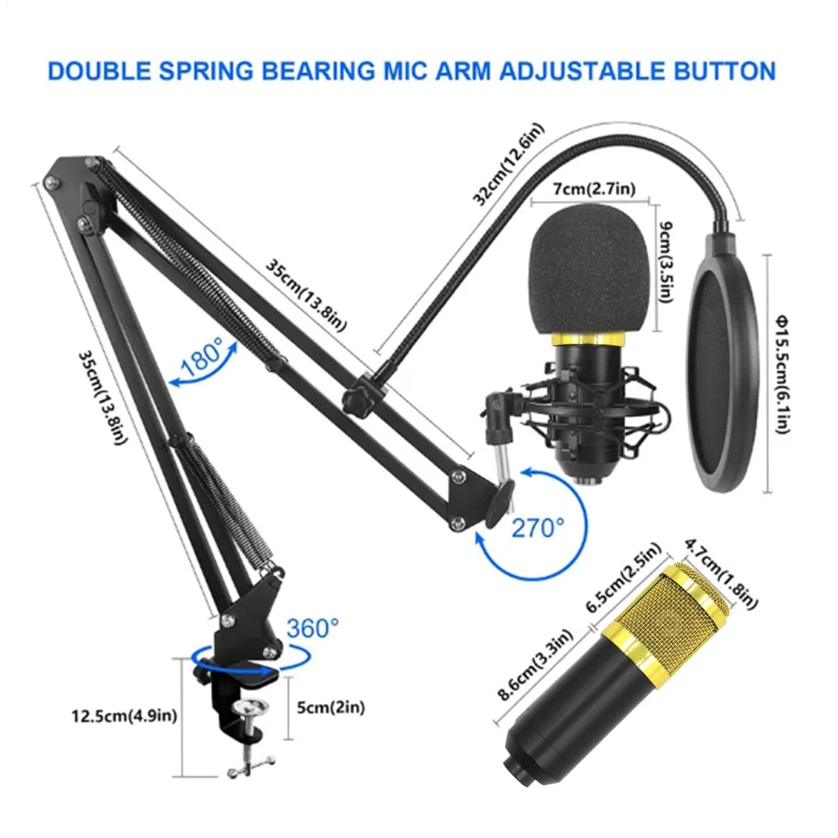 Attrezzatura Per Live Streaming Facile da Usare, Scheda Audio, Kit Audio, | Multiuso Kit Microfono Facile Per Streaming, Da Studio Di Registrazione Per Live