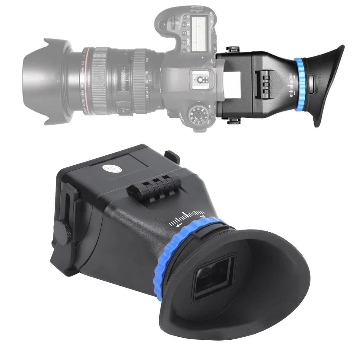 ST-1 Telecamera Viewfinder Schermo, Mirino con Magnifier 3X per Videocamera con Mirino Reflex 3in/3.2in Screen