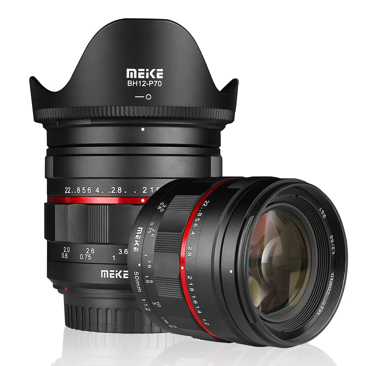 Meike MK-50mm F1.2 Obiettivo fisso con messa a fuoco manuale full frame ad ampia apertura compatibile con fotocamere reflex digitali Canon EOS EF Mount