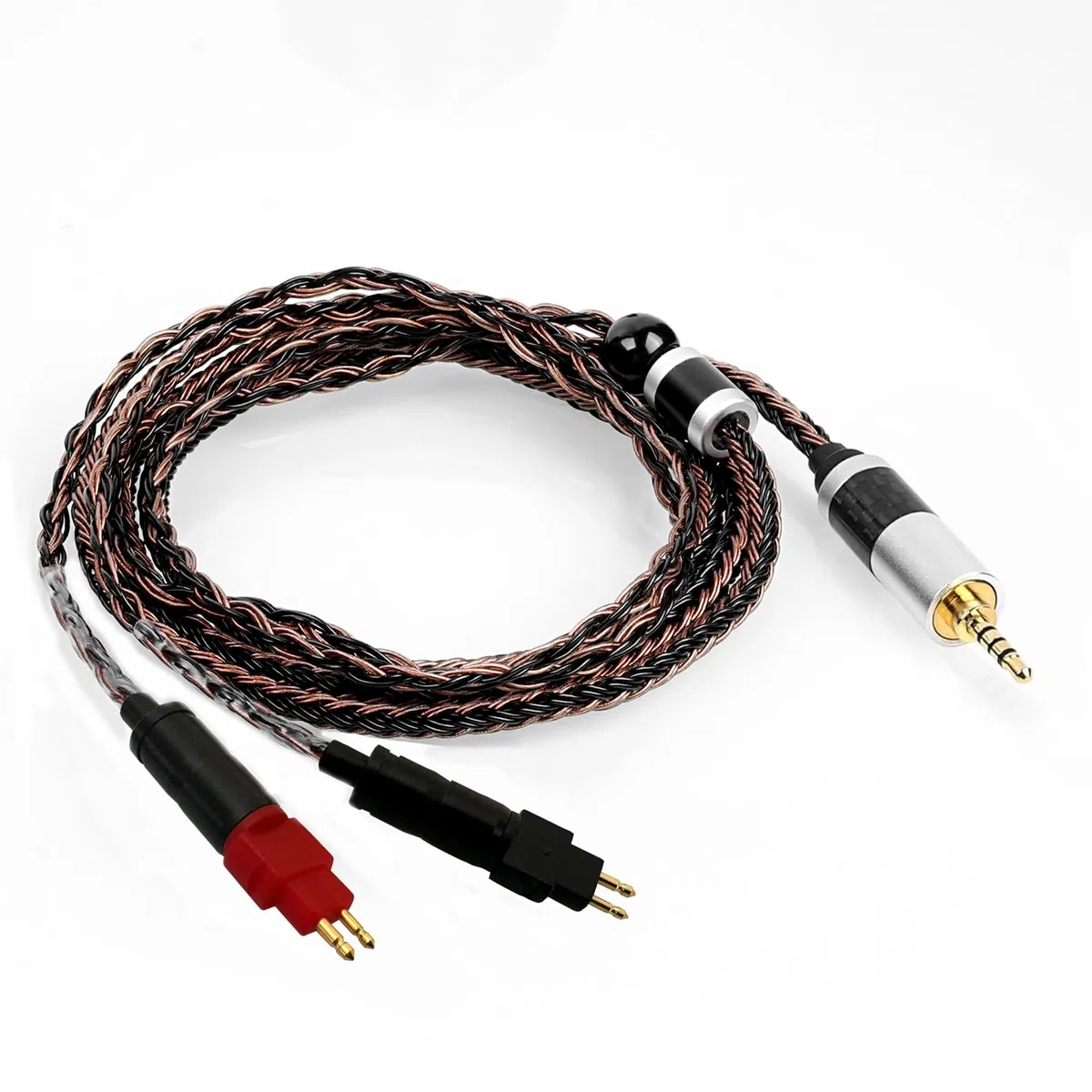 Cavo bilanciato per cuffie da 2,5 mm Gen 2, compatibile con cavo Sennheiser HD600, HD 660S2, HD 660 S, HD 650, HD6XX, HD58X/5N OCC, cavo intrecciato placcato argento per lettori musicali M17, M15,