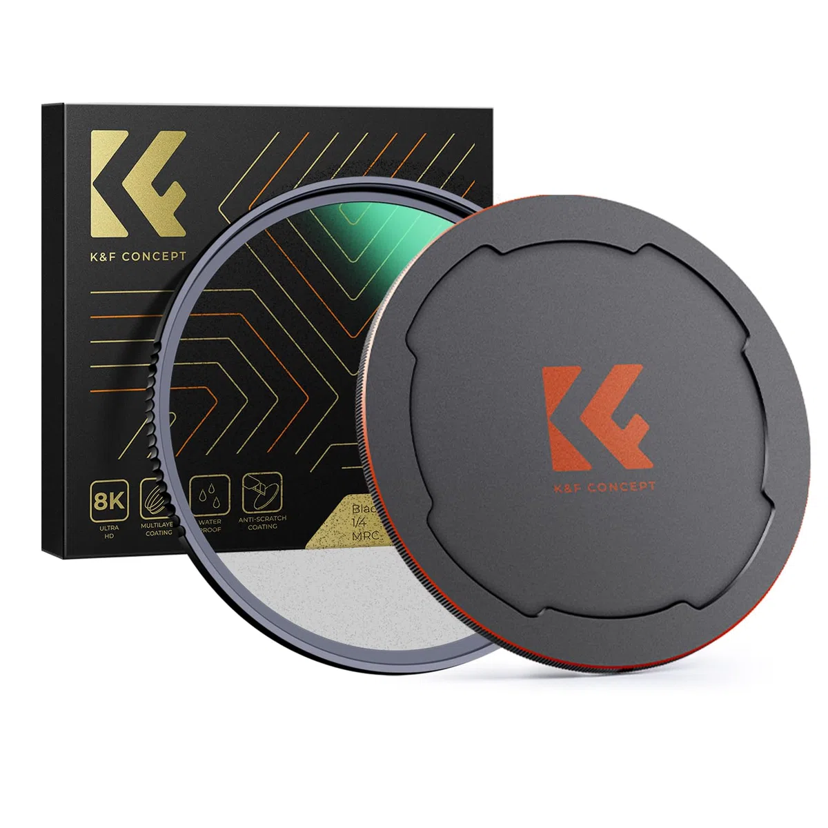 K&F CONCEPT Nano-X Filtro Black Mist 1/4 49mm, Filtro Black Diffusion 1/4+Tappo Obiettivo Filtri, Filtri Pro Mist 49mm in Vetro Ottico per in Ritratto e in Video