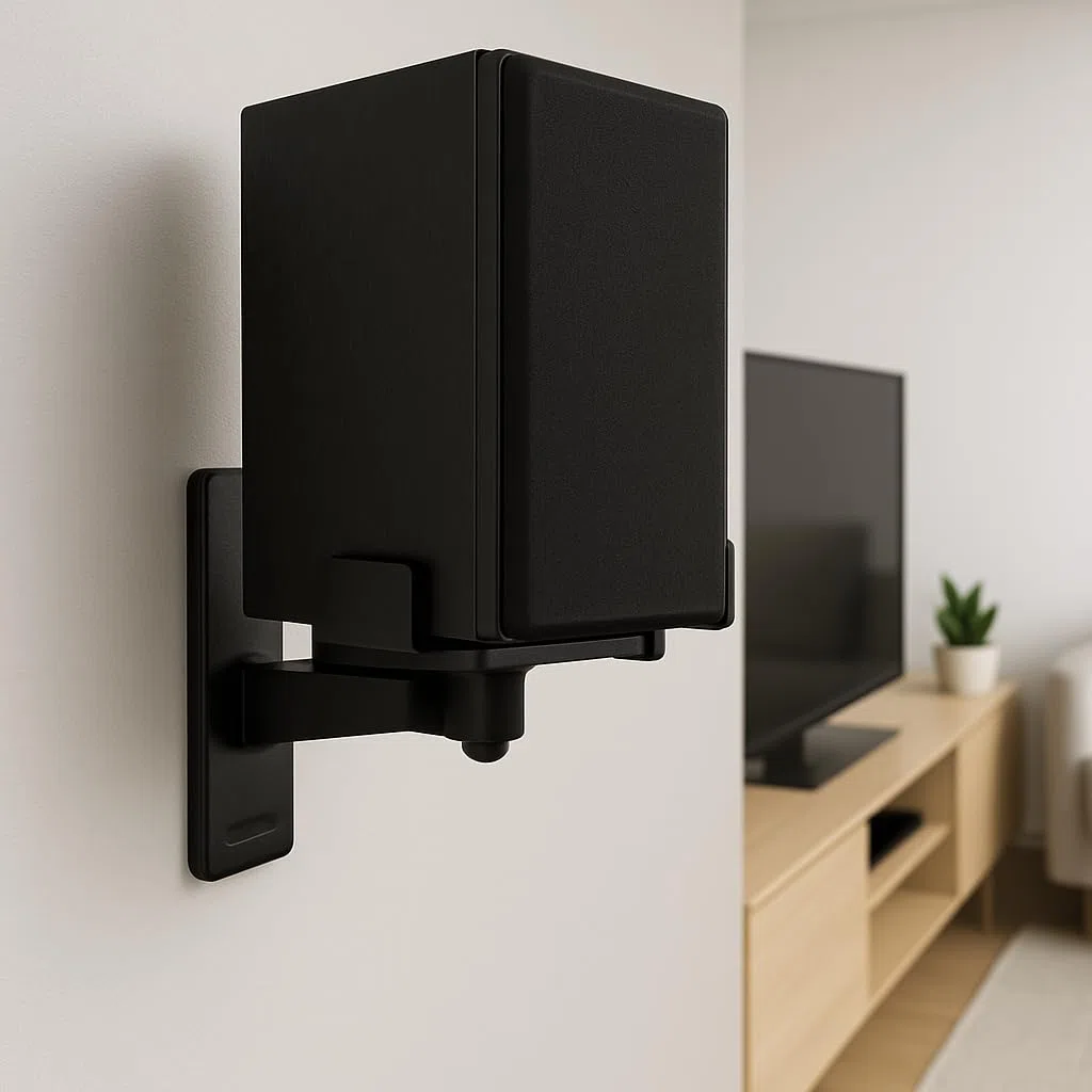BT77 Black - Coppia di supporti da parete per altoparlante c/nero