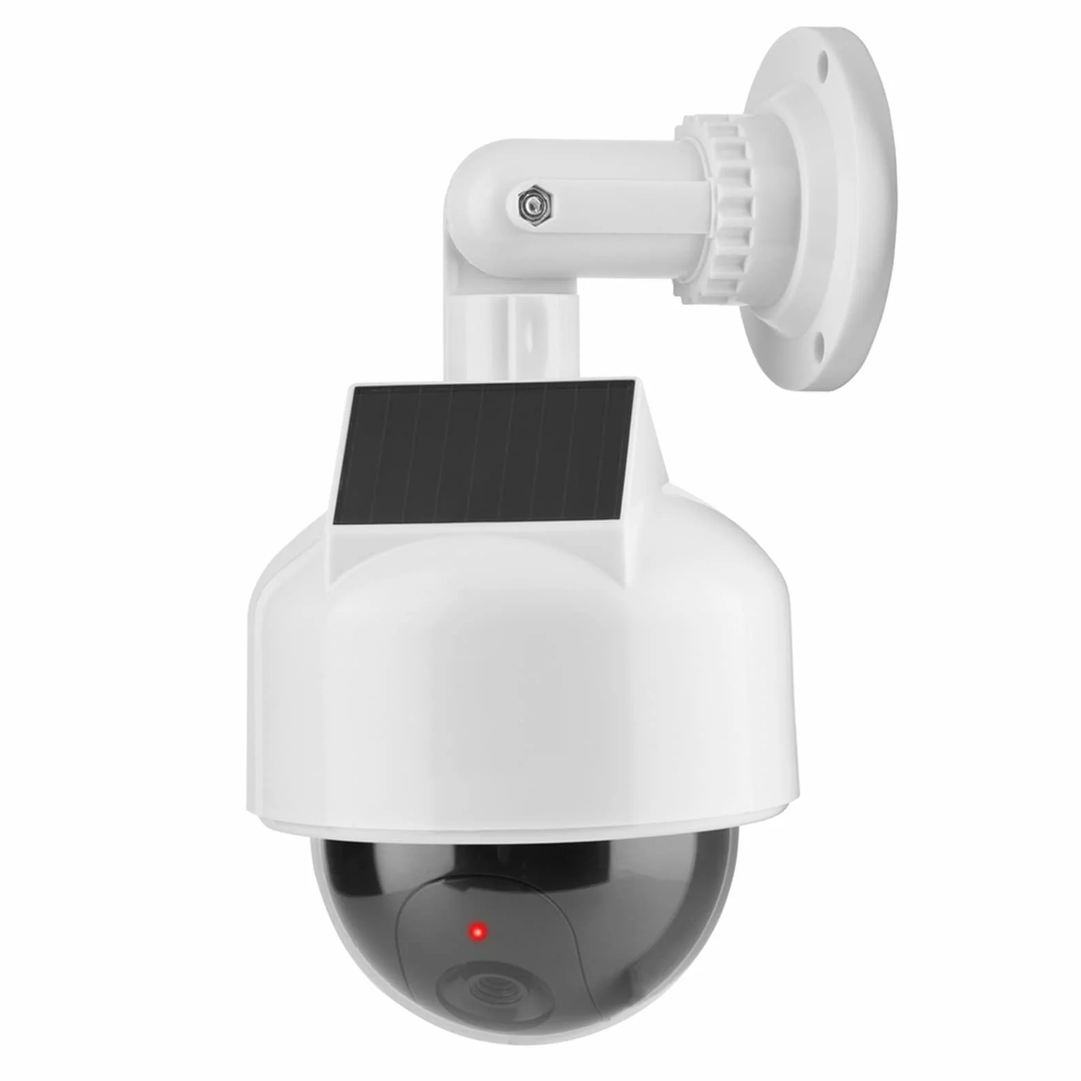 Pilipane Falsa sicurezza di sorveglianza simulata, telecamera di sicurezza fittizia a forma di cupola realistica per interni ed esterni con una luce a LED per la casa/magazzino