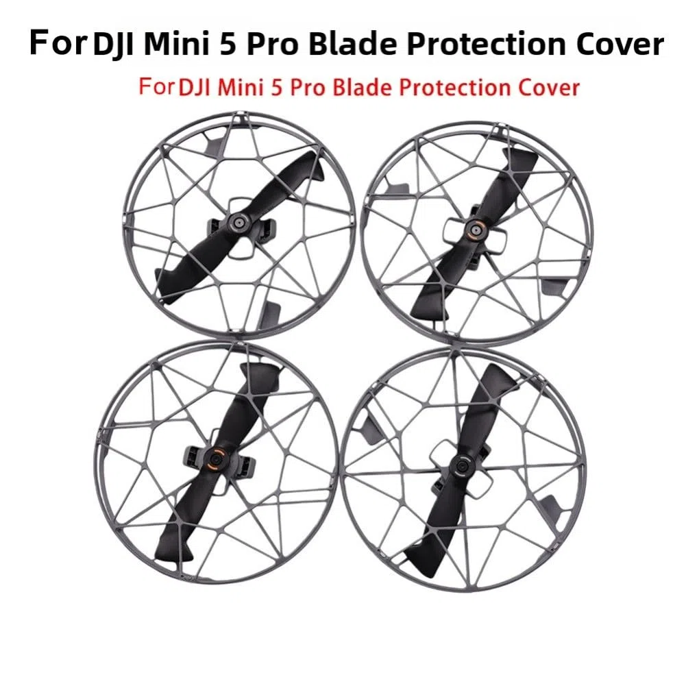 Elica Guard Anello per DJI Mini 5 Pro – Anello di protezione grigio per rotori, compatto e sicuro, confezione da 4