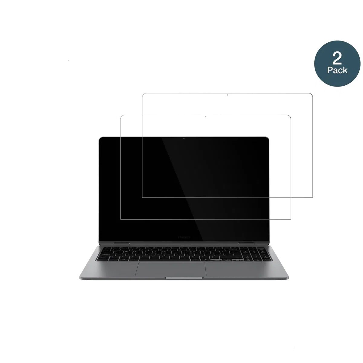 dipos 2x Pellicola Protettiva 9H per Samsung Galaxy Book4 Edge 15.6 Zoll | Non si rompe e non si scheggia, non è vero vetro, Anti-Shock, si adatta perfettamente, antigraffio, senza bolle, autoadesiva