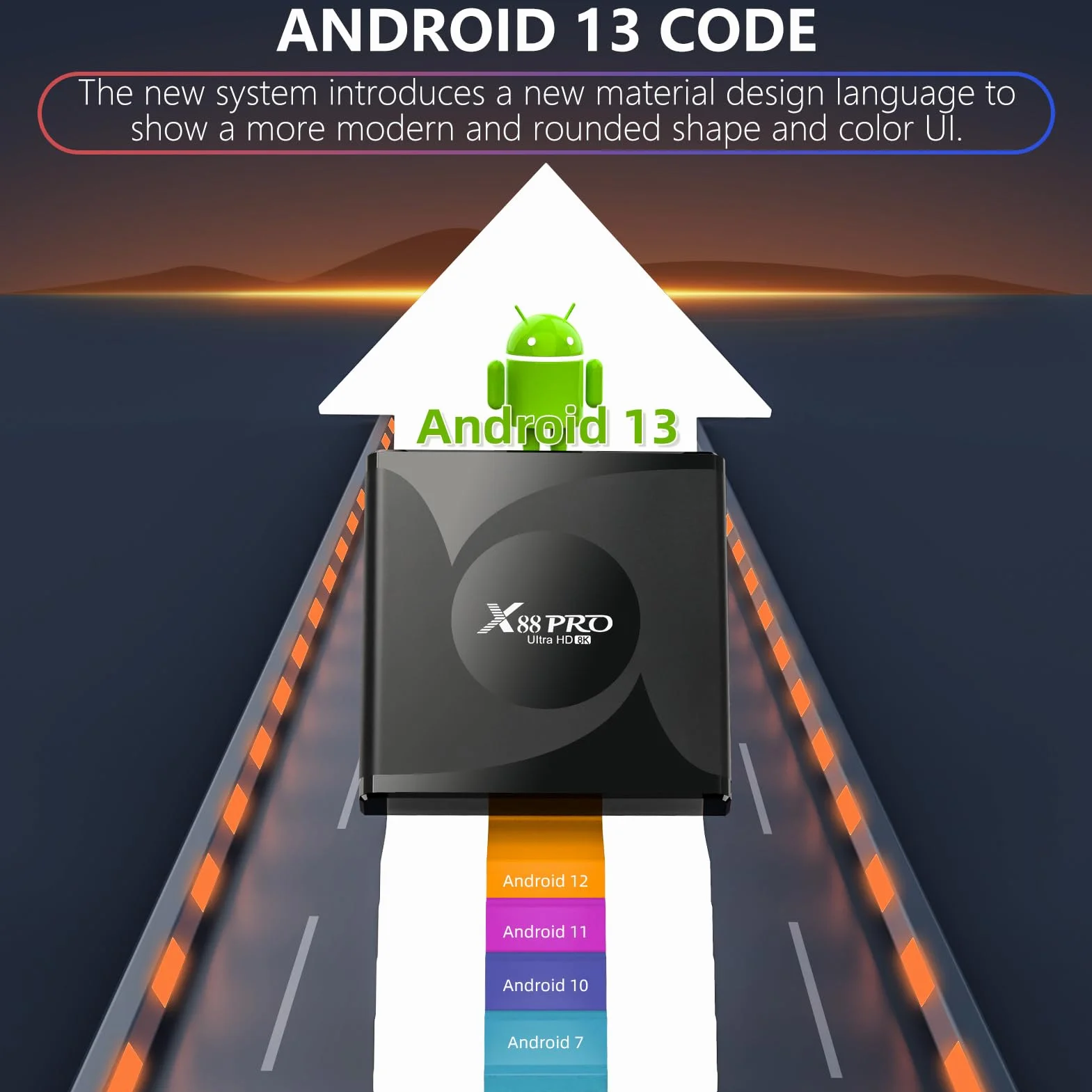 Android TV Box, Android 13.0 Box 4GB RAM 32GB ROM RK3528 Quad-Core Cortex-A53 GPU Mali-450 Supporto 8K 10/100M LAN Enternet 2.4G/5G Dual-Band WiFi 6 BT 5.0 USB 2.0/3.0