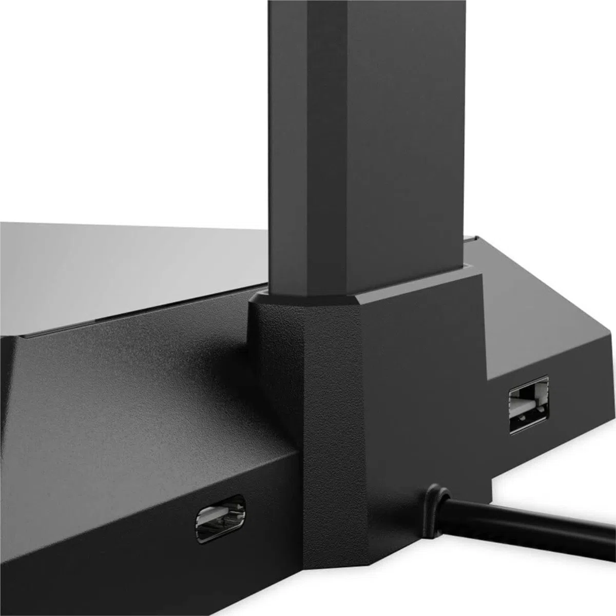 Gaming Accessori Supporto per Cuffie da Gioco Cuffie Cablate Base per Doppio Gancio da Scrivania con Supporto per Telefono 2 Porte USB Stand Over-Ear da Gioco