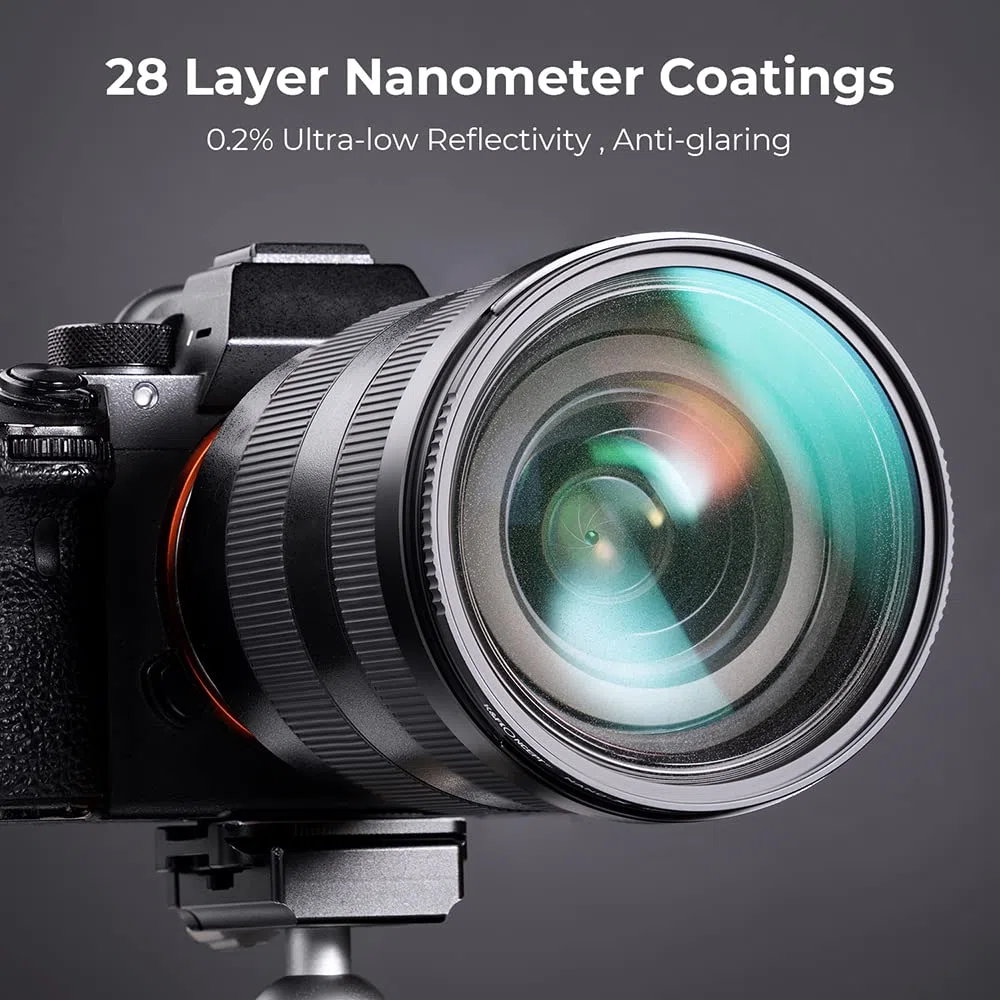 K&F CONCEPT Nano-X Filtro Black Mist 1/4 49mm, Filtro Black Diffusion 1/4+Tappo Obiettivo Filtri, Filtri Pro Mist 49mm in Vetro Ottico per in Ritratto e in Video