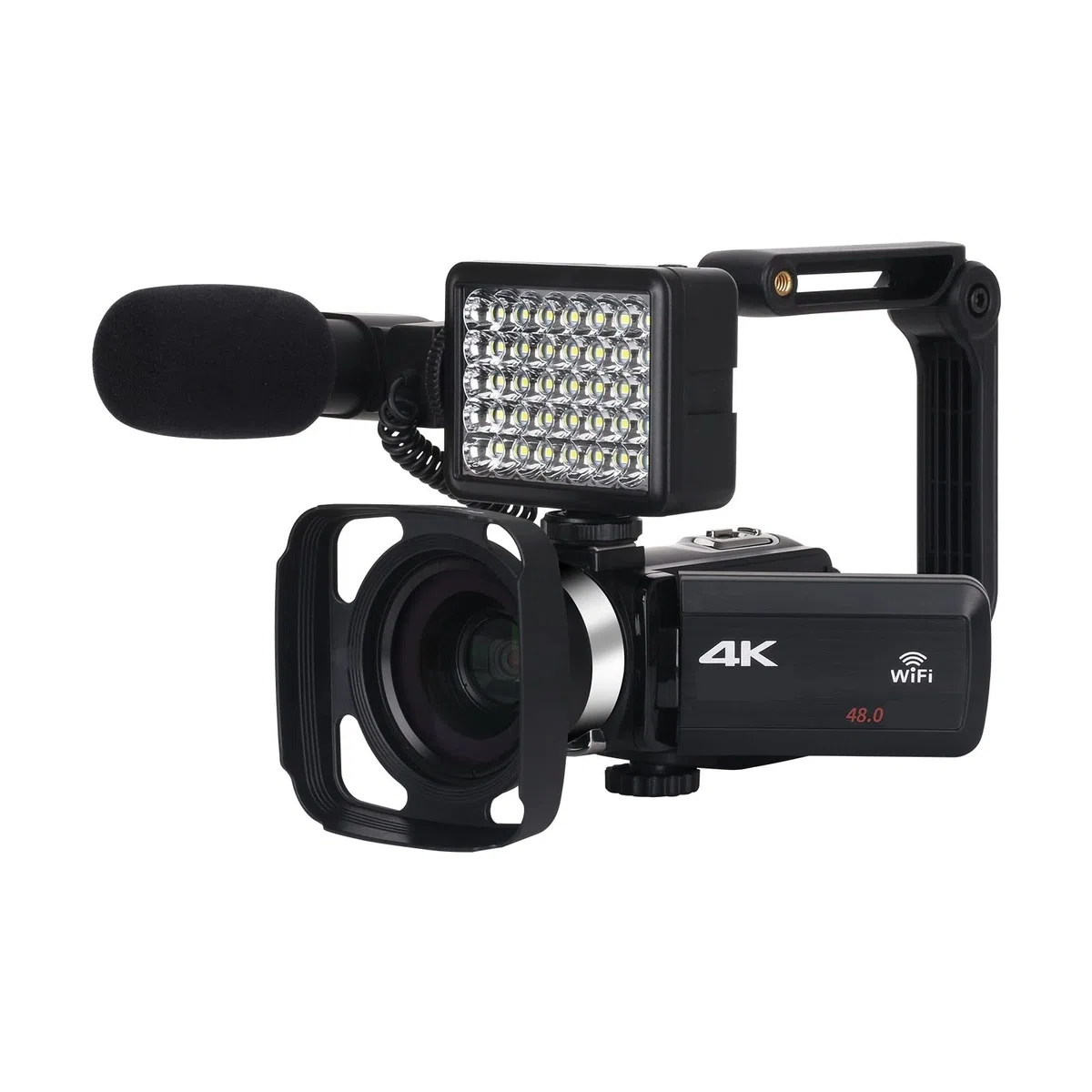 Videocamera Full 4K Videocamere digitali professionali Streaming live Fotografia 18X Registratore Vlog Webcam Ultra HD Regalo per principianti(128G SD Card,Camera Knit 3)
