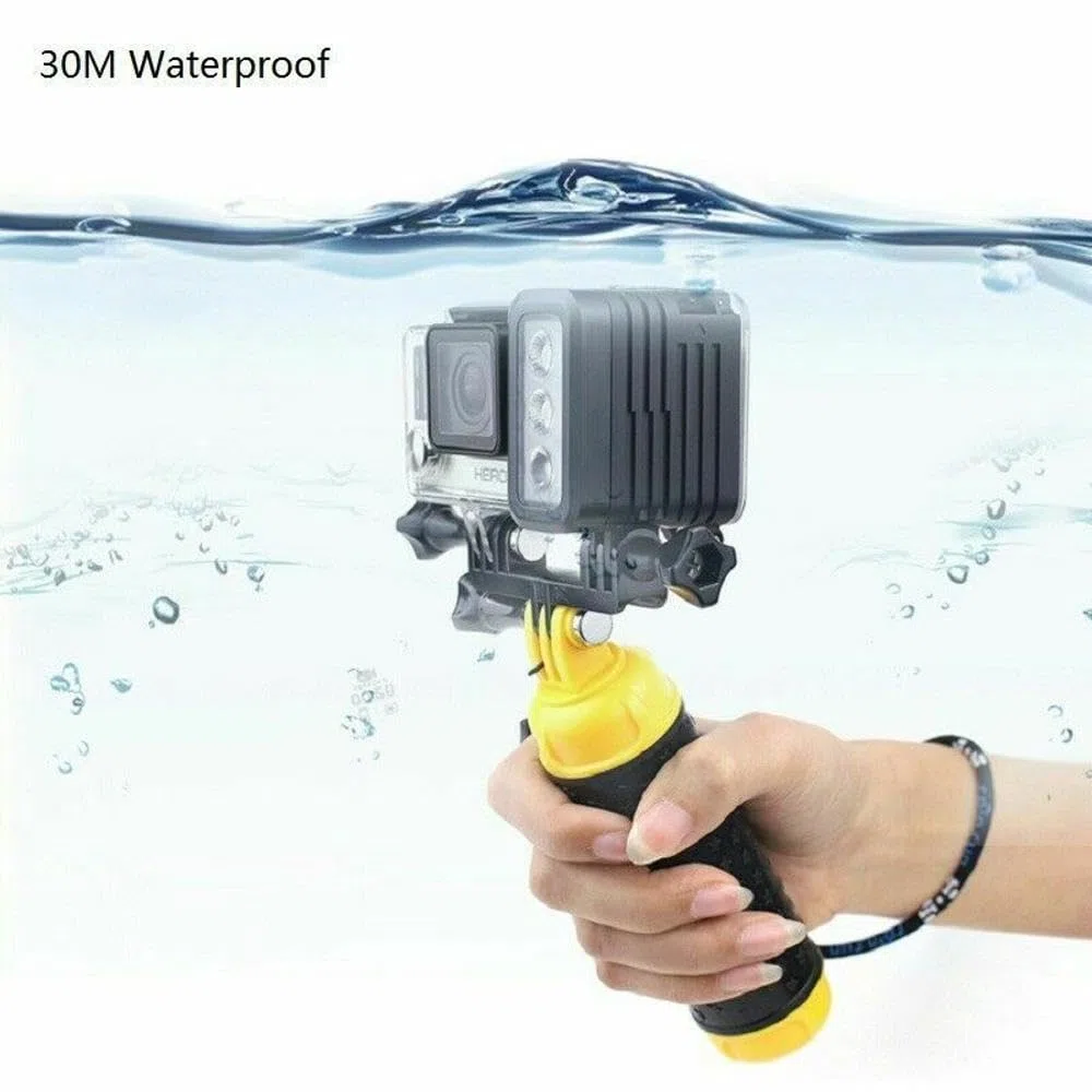 2023 30 M Impermeabile Diving HA CONDOTTO LA Lampada Flash di Nuoto Surf Nuoto Flash/Subacquea Luce Per GoPro 10 9 8 7 6 5 Parte Accessorio