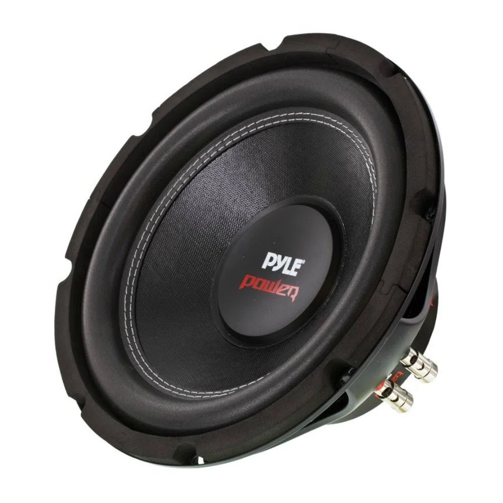 Pyle 1 SUBWOOFER PLPW10D PLPW 10D 25,00 cm 250 mm 10" da 500 Watt rms 1000 Watt Max Doppia Bobina 4 + 4 Ohm dvc Dual Voice Coil per Cofano Bagagliaio Auto, 1 Pezzo