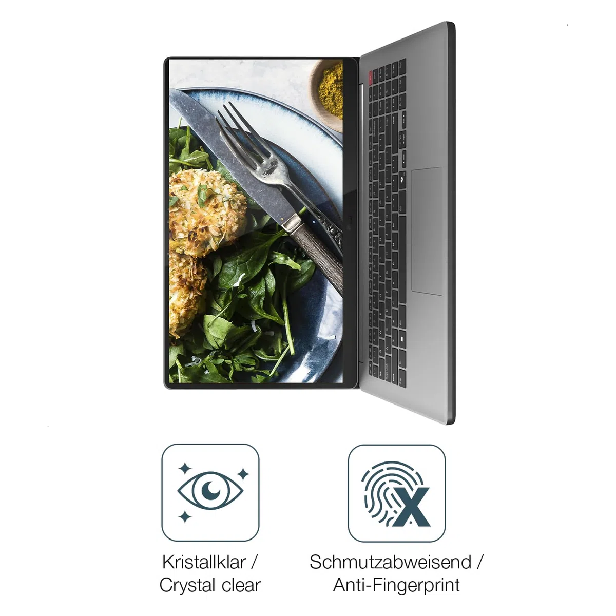dipos 2x Pellicola Protettiva 9H trasparente per LG Gram Book 15.6 Zoll | Non si rompe e non si scheggia, non è vero vetro, Anti-Shock, si adatta perfettamente, antigraffio, senza bolle, autoadesiva