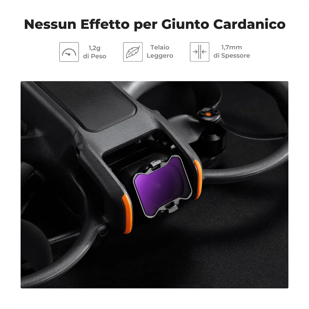 K&F CONCEPT Filtro per DJI Avata 2, Kit de ND Filtri per Avata 2 con UV, Polarizzatore Filtro PL, ND8, ND16, ND32, ND64 Compatibile con DJI Avata 2 per 28 Strati Nano Rivestimento