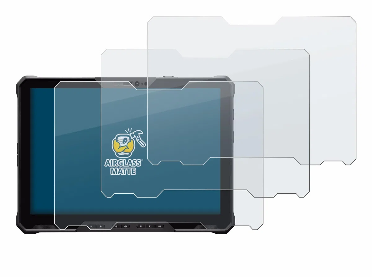 brotect 3 Pezzi Pellicola Vetro per Dell Pro Rugged 12 RA02260 | Opaca Protezione Schermo Made in Germany, Anti-Riflesso Durezza 9H Anti-Graffio