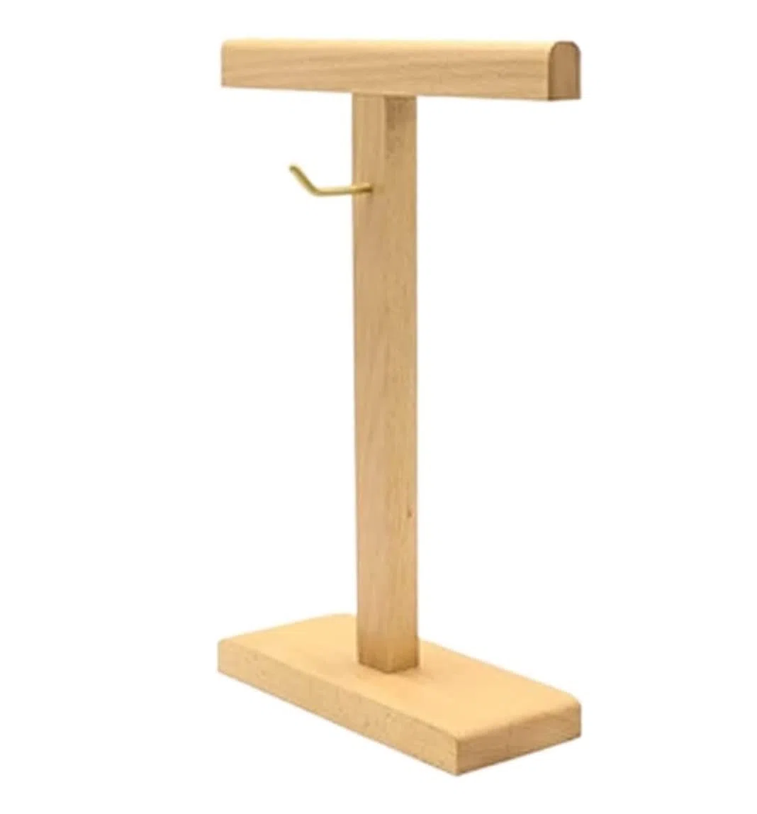 Supporto Cuffie Stand Cuffie Supporto Per Cuffie Doppio In Legno Massello Supporto Per Cuffie Da Gioco Semplice Con Gancio Di Avvolgimento Supporto per Cuffie ( Blue : Bronze , Size : 9.5*3.2*12.8in )