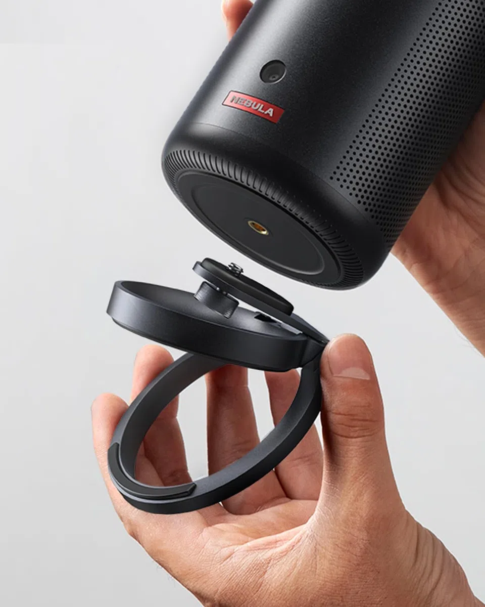 NEBULA Supporto pieghevole per proiettore, supporto da tavolo ultracompatto con facile installazione e rotazione di 180 gradi, per capsule 3, capsule 3 laser