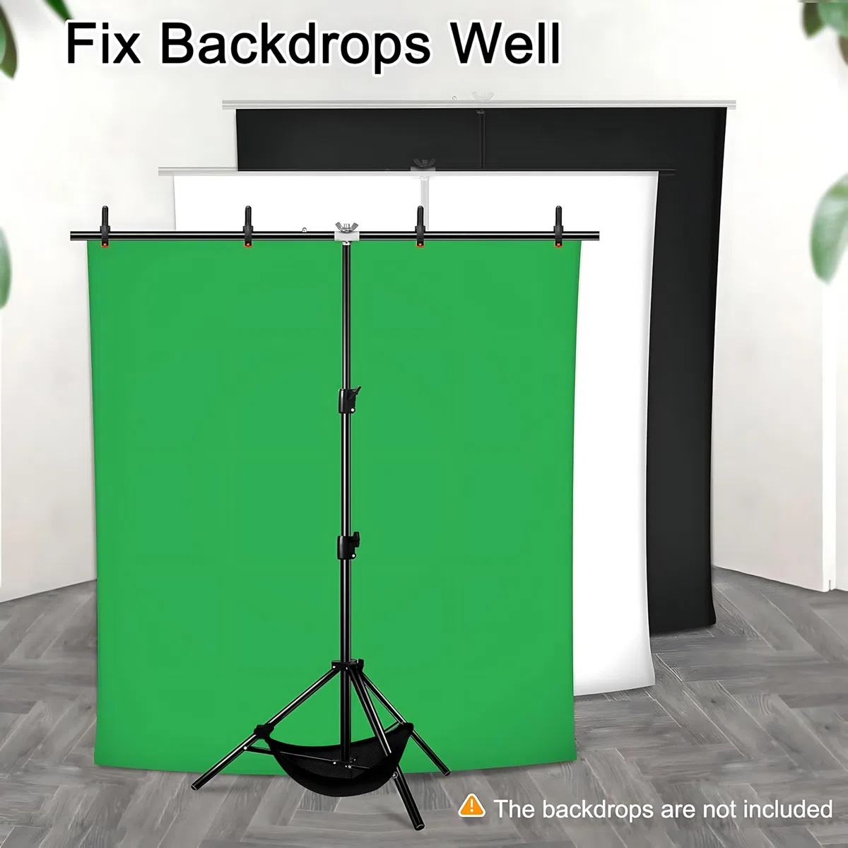 Kit di supporto per fondale, 1,5 x 2 m, verde, regolabile, portatile, piccolo, 2 x 2 m, supporto per sfondo, per streaming, zoom, YouTube, fotografia, festa di compleanno, Tik Tok