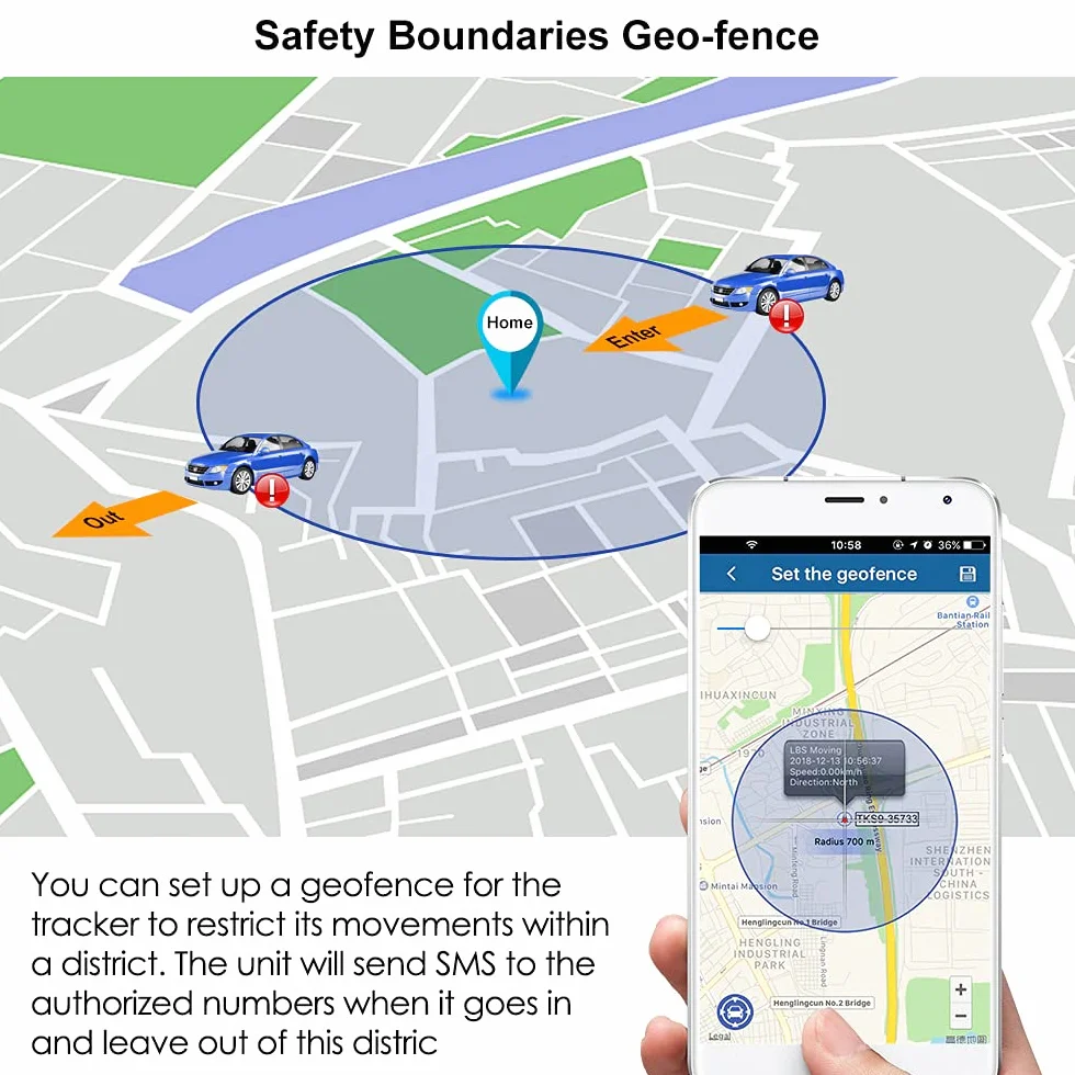 Localizzatore GPS per auto 4G TK905E con scheda SIM, batteria da 5000 mAh Localizzatore antifurto 4G con forte magnete nascosto, allarme a vibrazione, limite di velocità e localizzatore GPS Geo-Fence