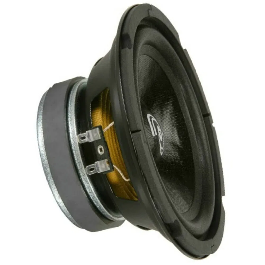 KIT SET PER PYLE PDMW6 1 midwoofer altoparlante da 16,5 cm 165 mm 6,5", da 125 watt rms e 250 watt max, impedenza 8 ohm, per casa party, 1 pezzo + faston di montaggio