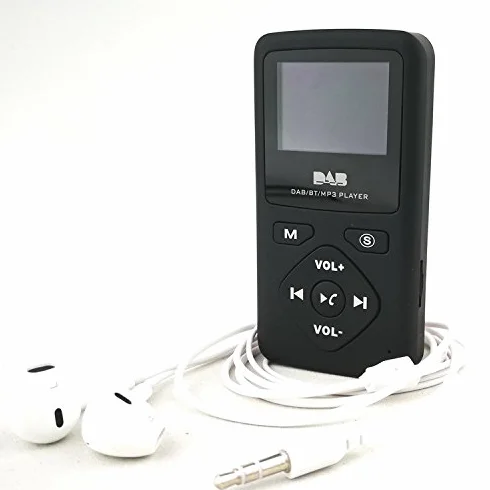 Baceyong Radio digitale portatile, digitale FM DAB/DAB+ Radio + lettore MP3 Bluetooth 4.0 32G Nero