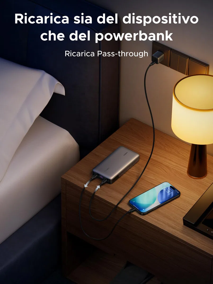 UGREEN Nexode 145W Power Bank 25000mAh Ricarica Rapida Caricatore Portatile PC USB C PD3.1 140W 3 Porte LED Compatibile con iPhone 17 16 15 14 Plus Pro Max Air Galaxy S25 S24 A56 A17 A16 MacBook iPad