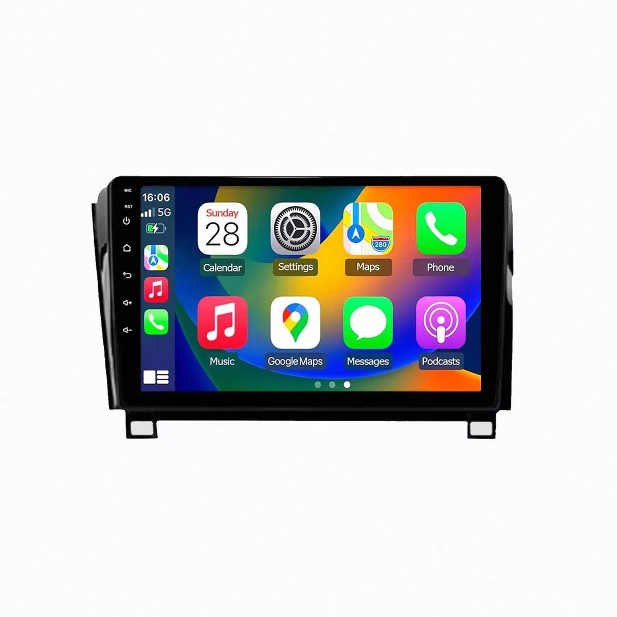 Autoradio Gps Navigation 2 Din per Toyota Sequoia XK60 2008-2017 Wireless Carplay Android Auto Stereo Auto Bluetooth Ips con Pantalla Táctil con Gps, 8 Nucleo 8G+256G