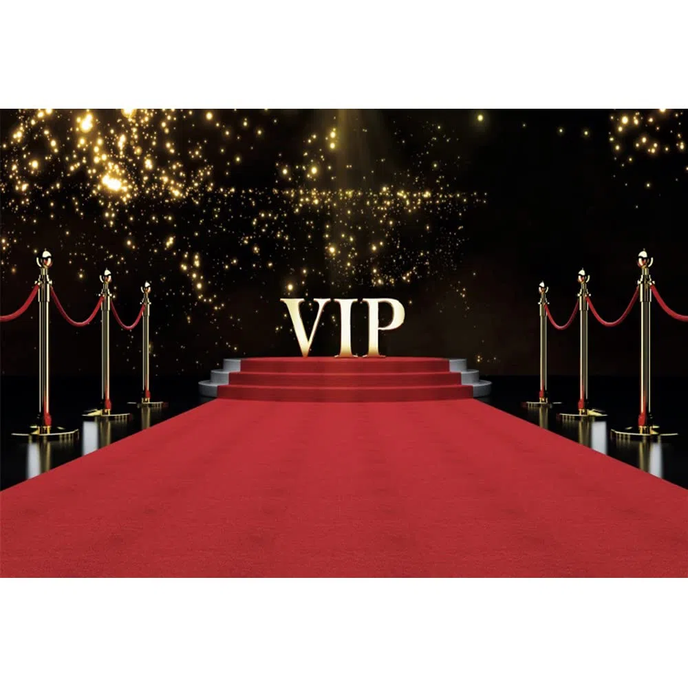 YongFoto 4,5x3m Vinile fondali fotografici VIP Stage Red Carpet Macchie d'oro scintillanti per l'evento di nozze di compleanno Sfondo foto Studio Fotografico Partito Fondale foto