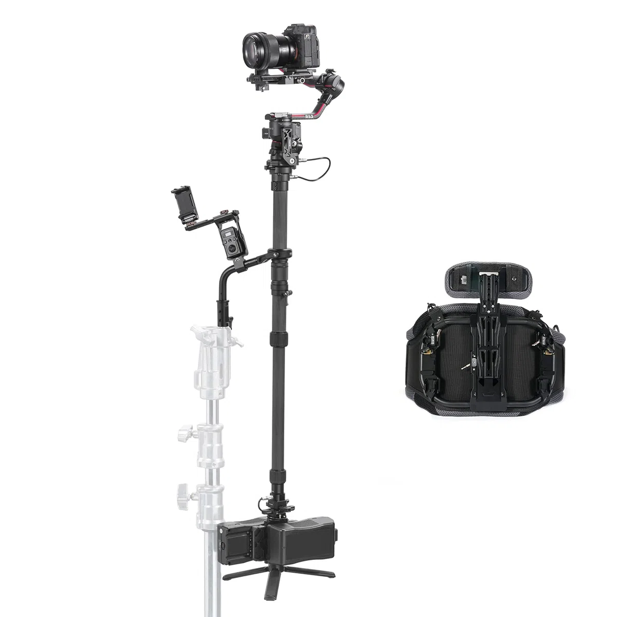 Tilta Float Handheld Gimbal Support System Compatibile con DJI RS 2/RS 3 Pro Gimbal – Piastra batteria con montaggio a V (batteria non inclusa) GSS-T01-V | Compatibile con DJI RS 2/RS 3 Pro/RS4 Pro, Batteria Non Inclusa, Flessibile, Leggero & Durevole