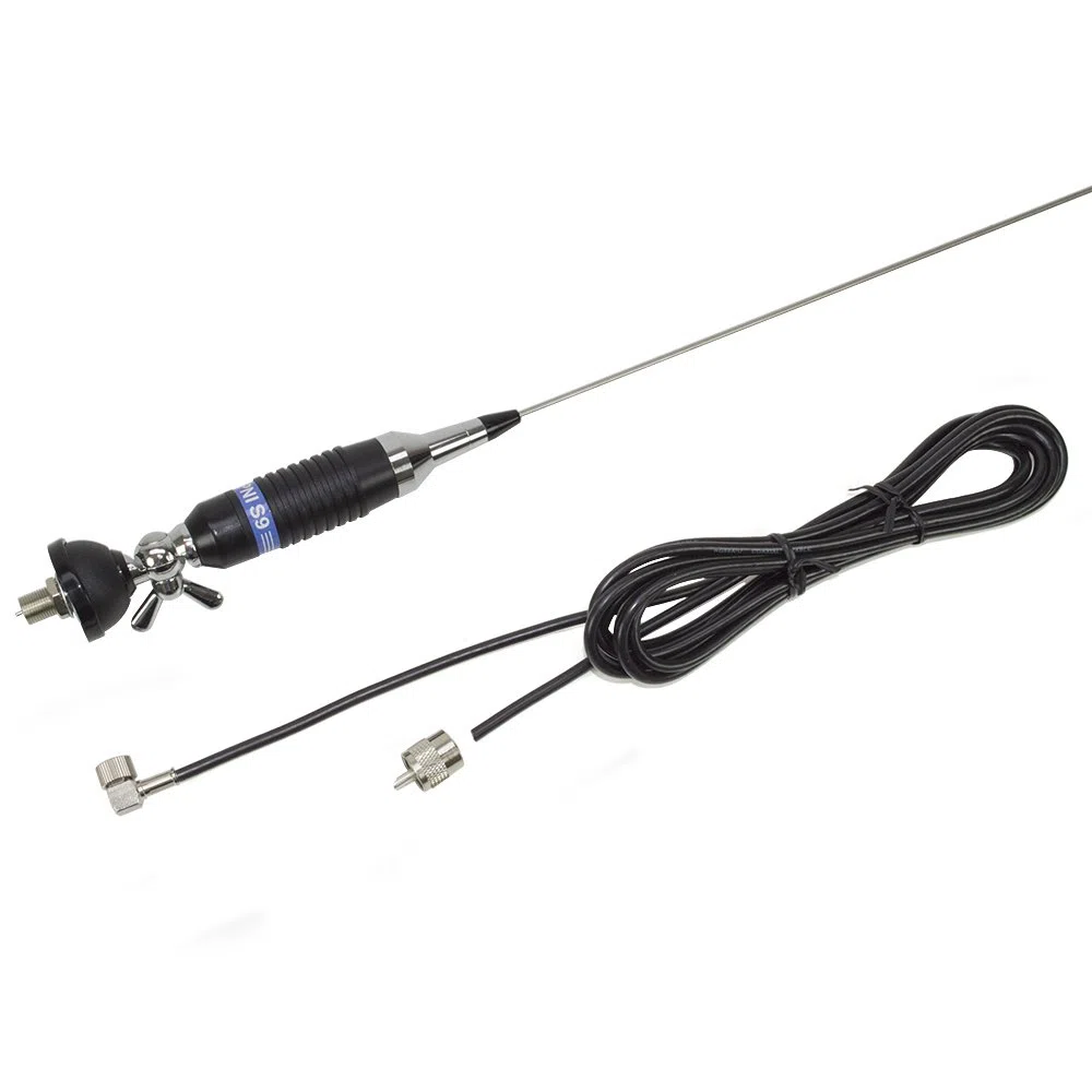 Antenna CB PNI S9 con farfalla lunghezza 120 cm con cavo RG58 4m