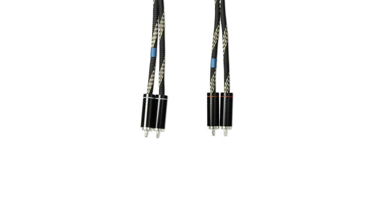 Pro-Ject Connect it Line DS RCA, cavo audio RCA di alta qualità con conduttore in rame OFC e connettori placcati in argento (0,82 m)