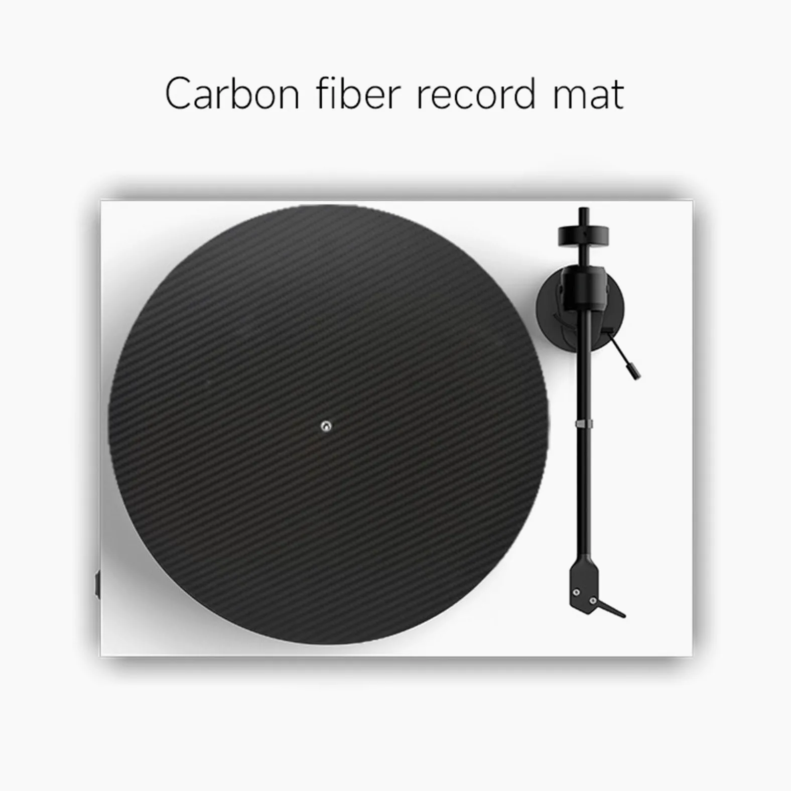 Record Player Mat - Tappetino antislip in fibra di carbonio