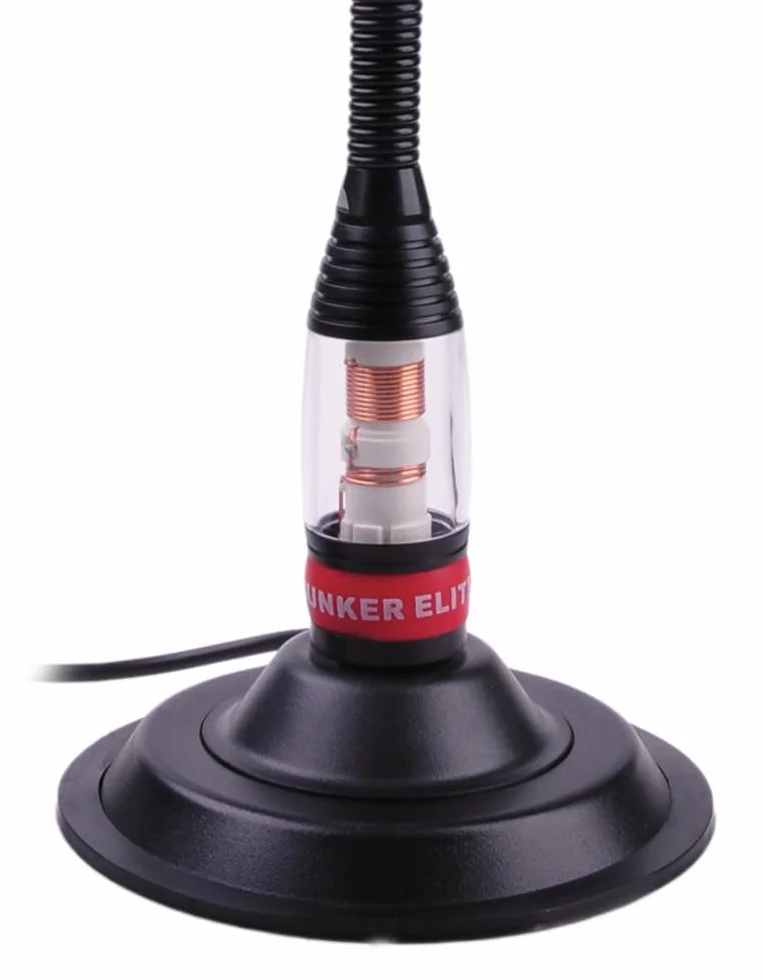 Sunker Elite, CB115 antenna CB radio con base magnetica, 4 dBi, 600 Watt, 148 cm